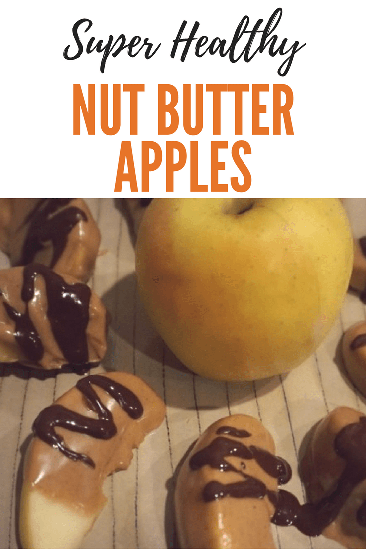 Super healthy and delicious nut butter apples recipe! Kids love them too! 