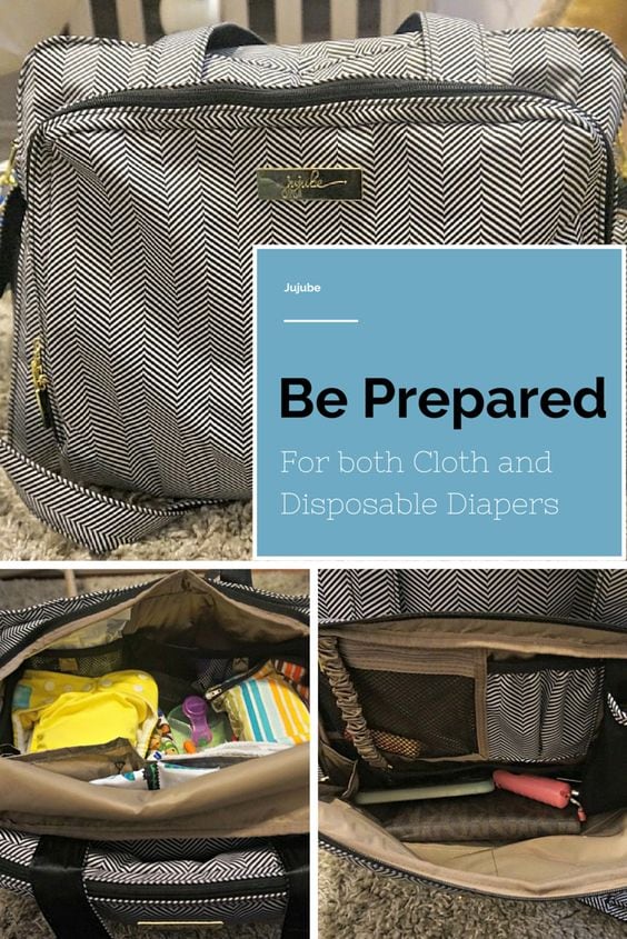 Jujube Be Prepared Review for both cloth & disposable diapers. Plus how to get 15% off on your Jujube bag!