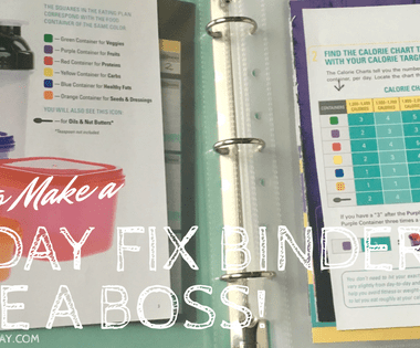 how to make a 21 day fix binder