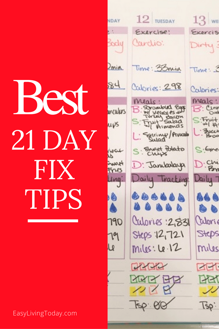 The BEST 21 Day Fix Tips for a successful round!