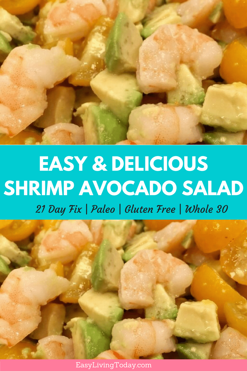 Want a delicious & extremely easy recipe loaded with beneficial nutrients? Try this amazing & healthy shrimp avocado salad recipe! Especially if you love lime juice or Mexican flavors ;) It is 21 Day Fix approved, paleo, gluten free, whole 30- you name it.