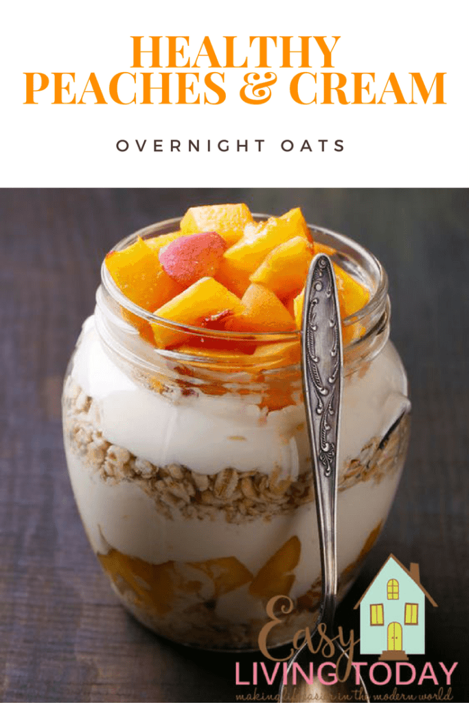 Peaches and Cream Overnight Oats