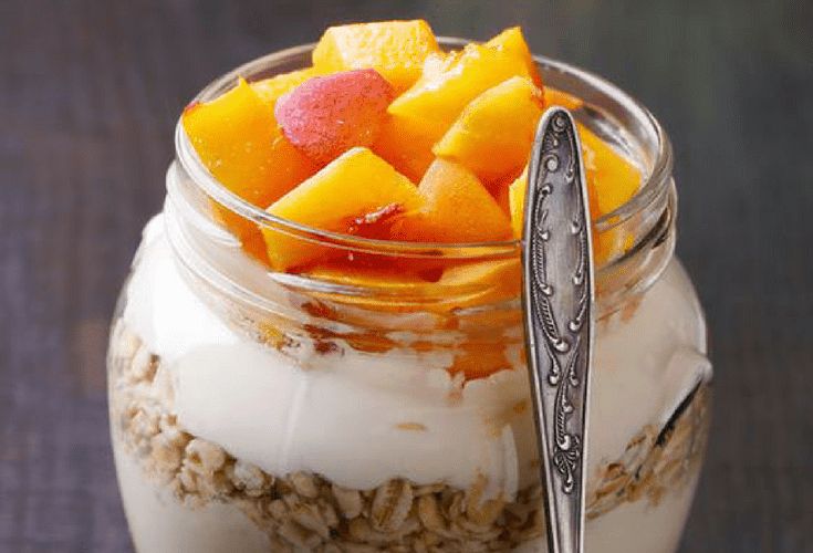 Peaches and Cream Overnight Oats