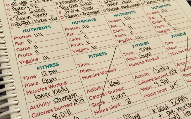 Fitness Tracking with Erin Condren Life Planner