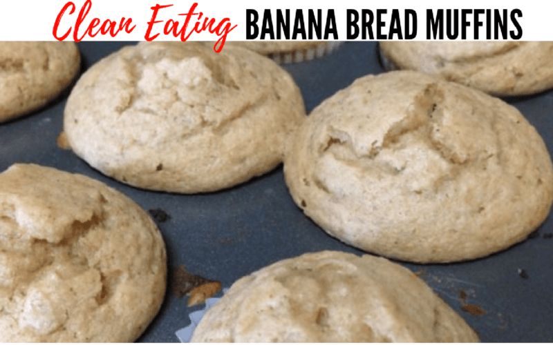 Easy Banana Bread Muffins Recipe for Clean Eating