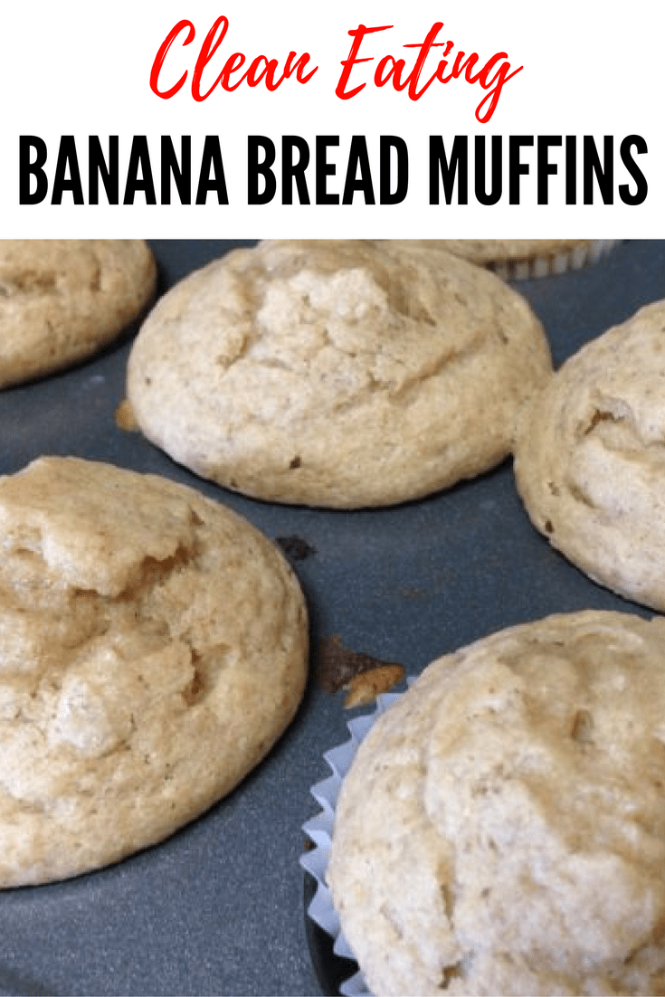 Delicious, easy & quick banana bread muffins for clean eating! Also a 21 day fix approved dessert!