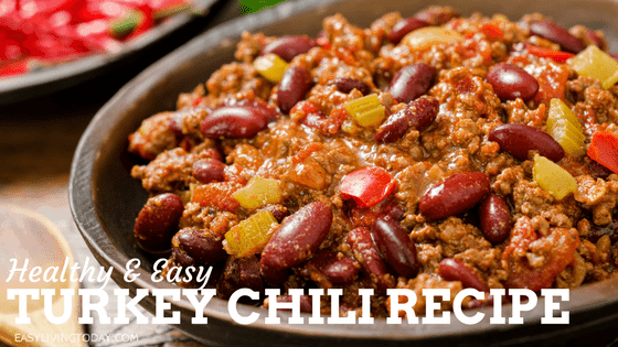 Healthy Turkey Chili Crock Pot Recipe + Video