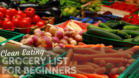 Detailed Clean Eating Grocery List for Beginners &amp; Printable!