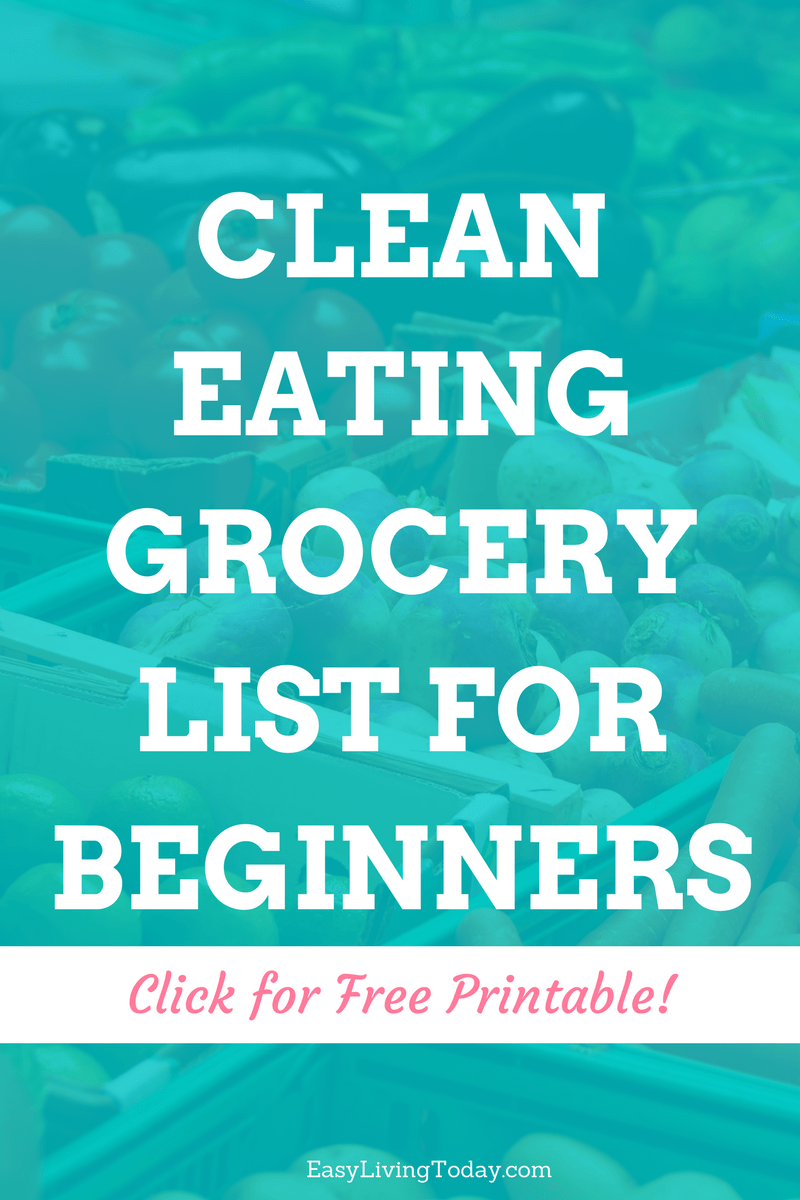 This healthy, clean eating grocery list for beginners will make your life 10 times easier when it comes times to go grocery shopping- I promise! Plus get a free printable to track your meal planning and grocery list!