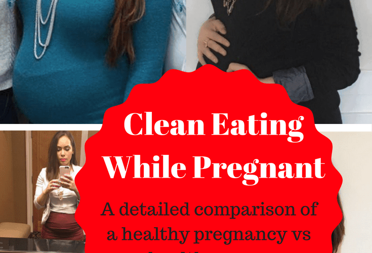 Amazing Comparison of Clean Eating While Pregnant VS Not!