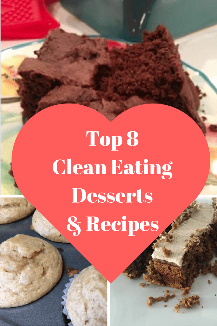 Love sweets but want to eat healthy? Here are the top 8 clean eating desserts & recipes, because clean eating doesn't mean skipping dessert! You just have to make a few changes to make healthy desserts, and I show you how!