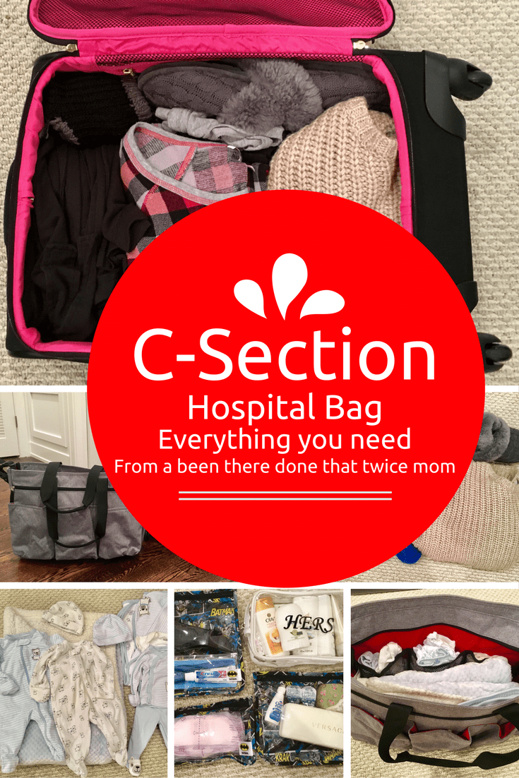 The ultimate guide to packing a hospital bag for a c section! Written by a been there done that twice mom. Goes over exactly what you need.