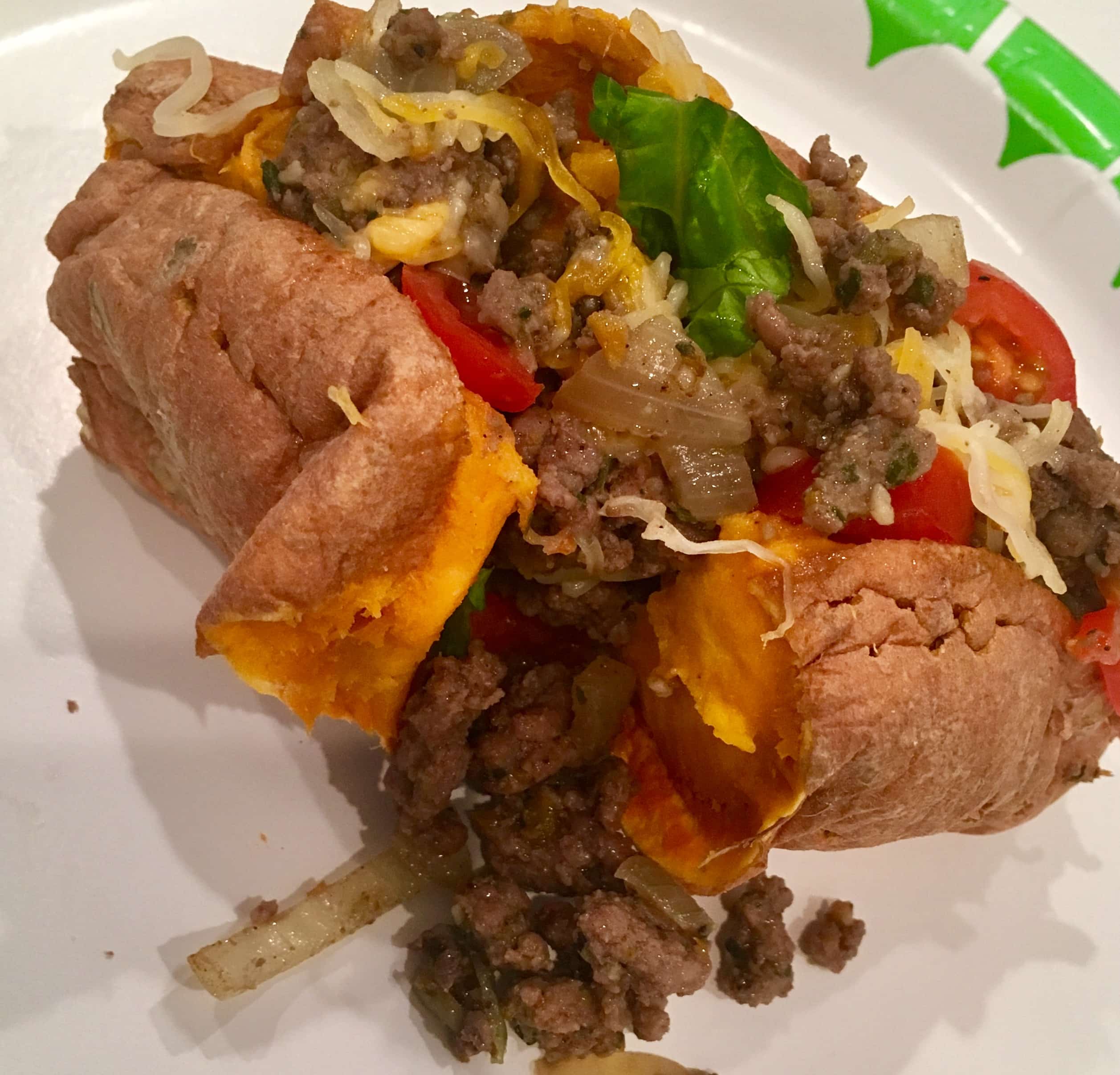 taco stuffed sweet potatoes