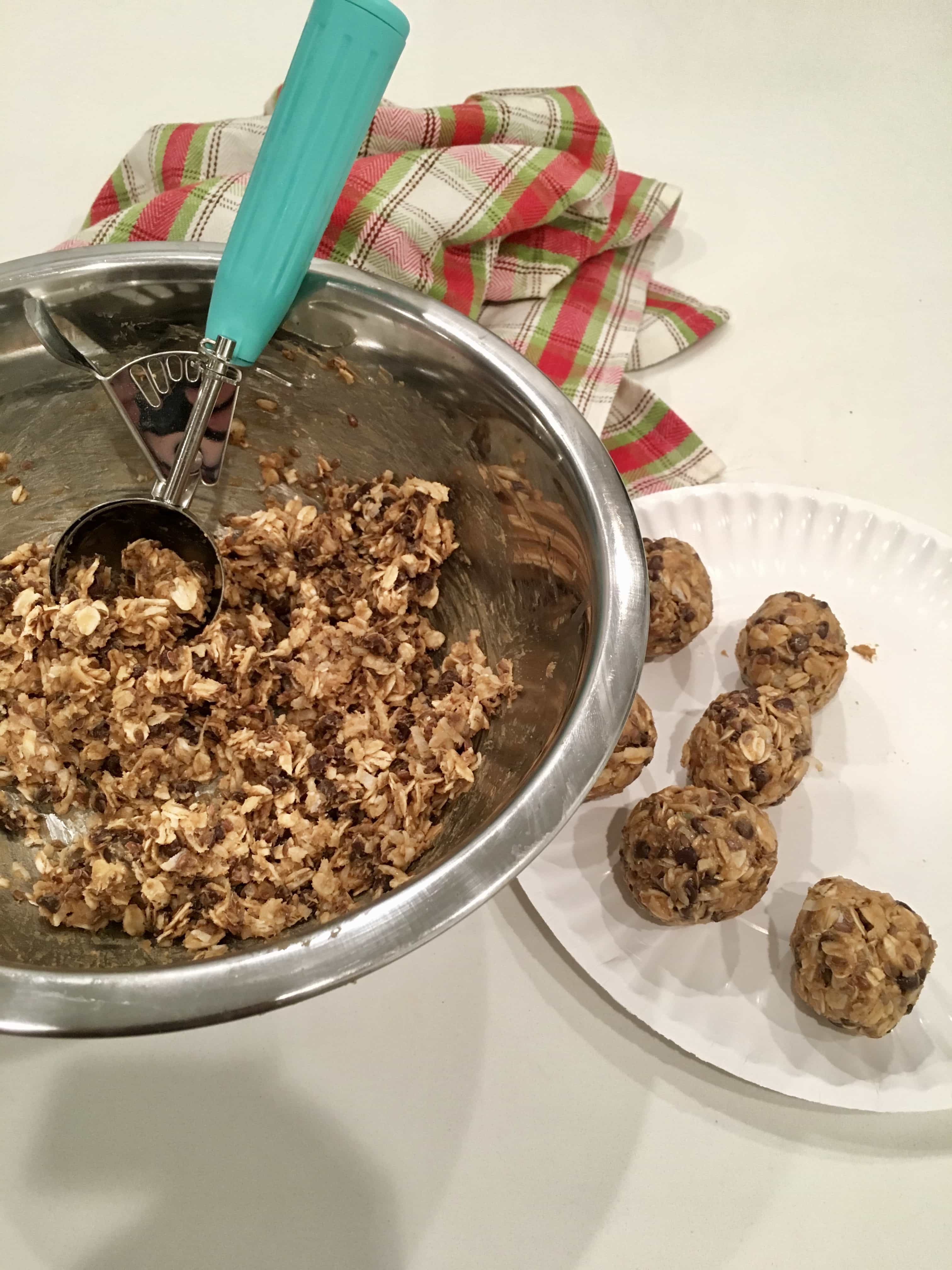 Healthy Peanut Butter Protein Balls mix