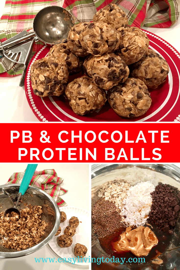 healthy peanut butter balls pin