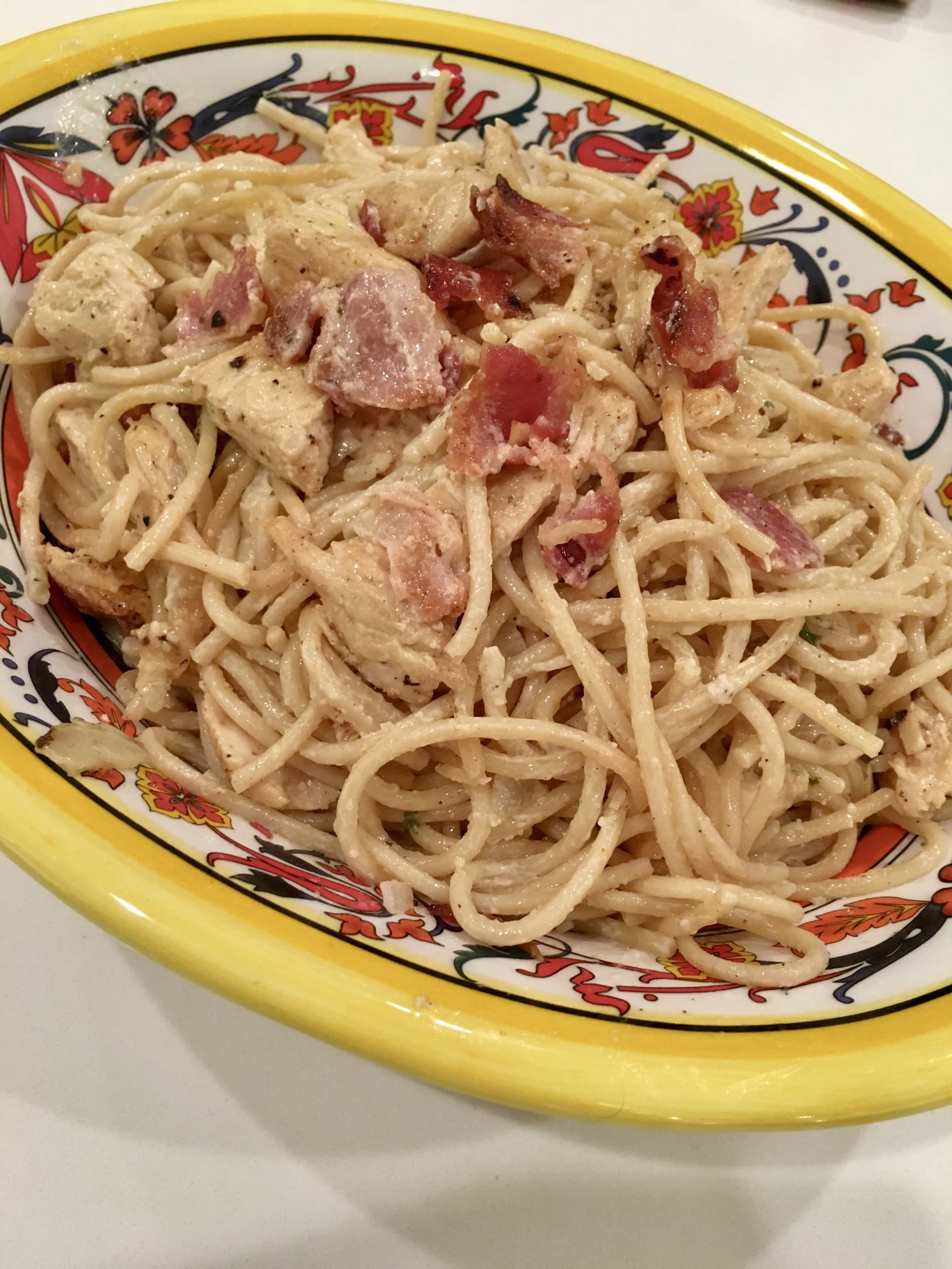 Healthy Chicken Bacon Pasta