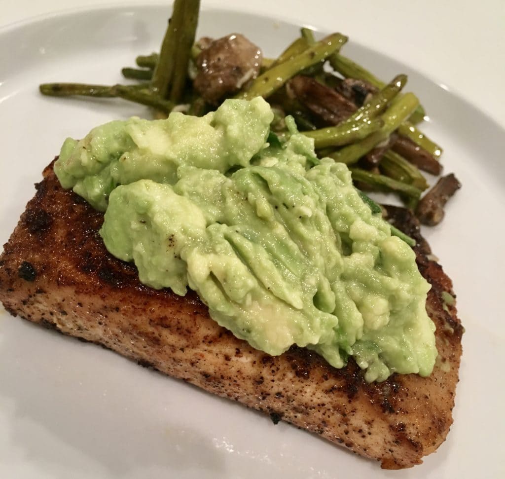 Grilled Salmon and Avocado Salsa