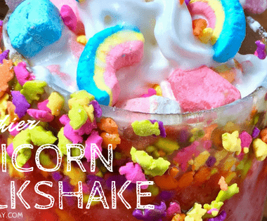 Healthier unicorn milkshake