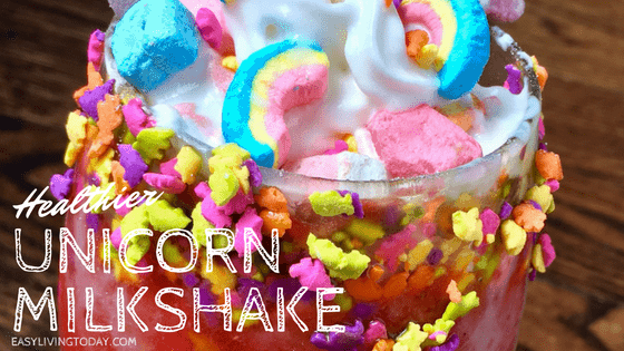 The Healthier Unicorn Milkshake with Half the Carbs!