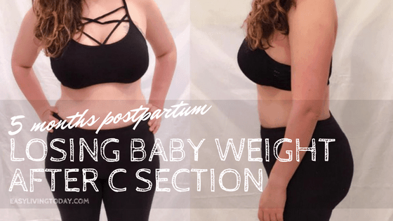 losing baby fat after c section