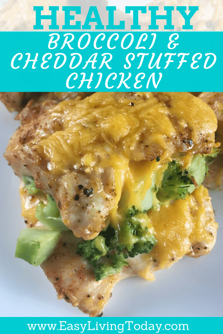 Tired of the same old, boring chicken breast recipes? Then try this easy, delicious and healthy broccoli and cheese stuffed chicken breast!
