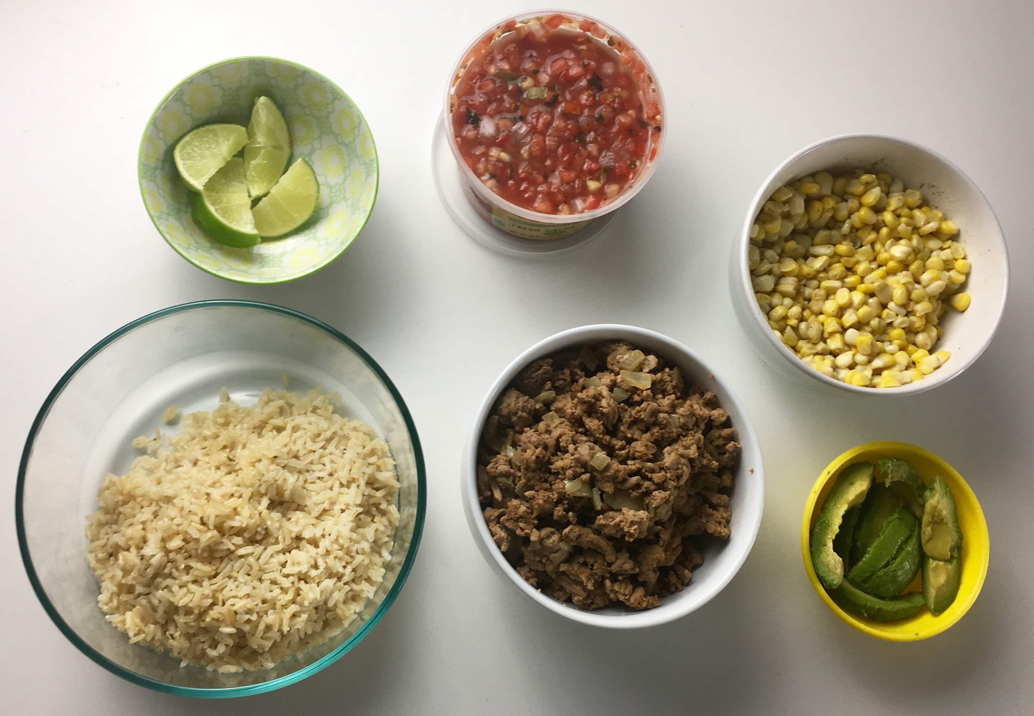 ground turkey burrito bowl