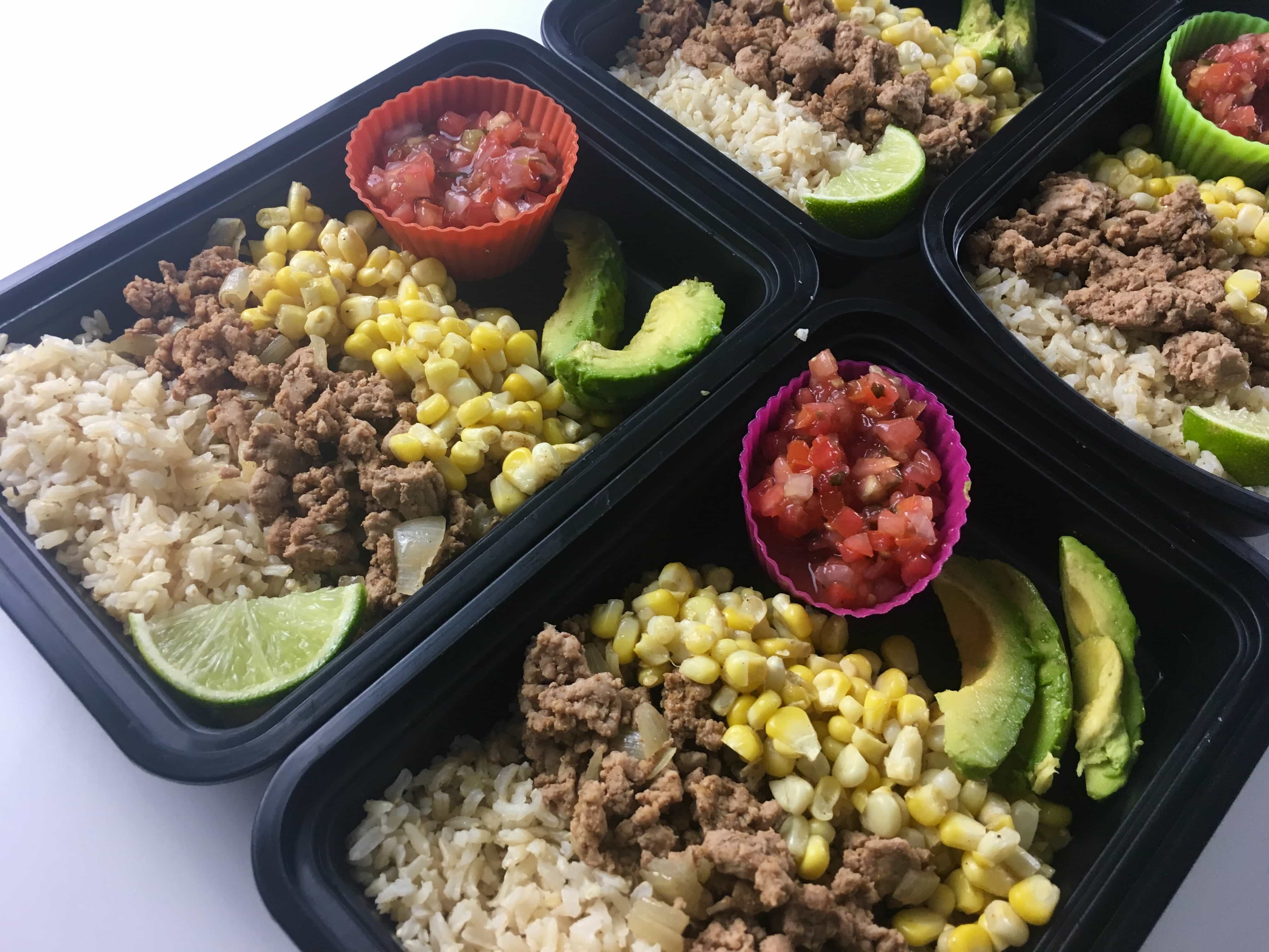 ground turkey burrito bowl