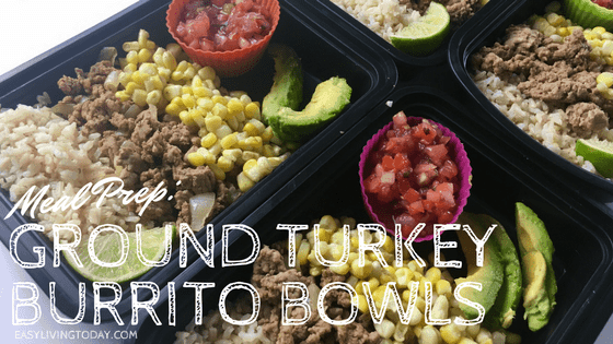 Ground Turkey Burrito Bowl for Meal Prep