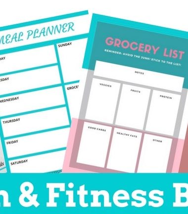 Health and Fitness printables Bundle