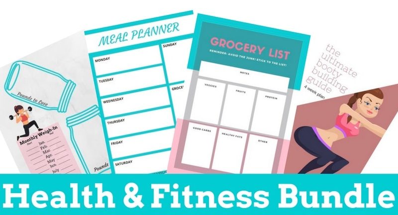 Fitness Planner Printable Bundle - Wellness Printables