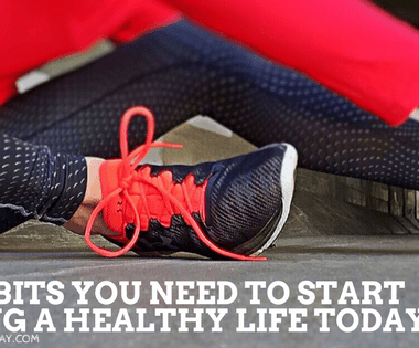 start living a healthy life banner