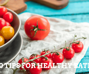 top 10 tips healthy eating banner