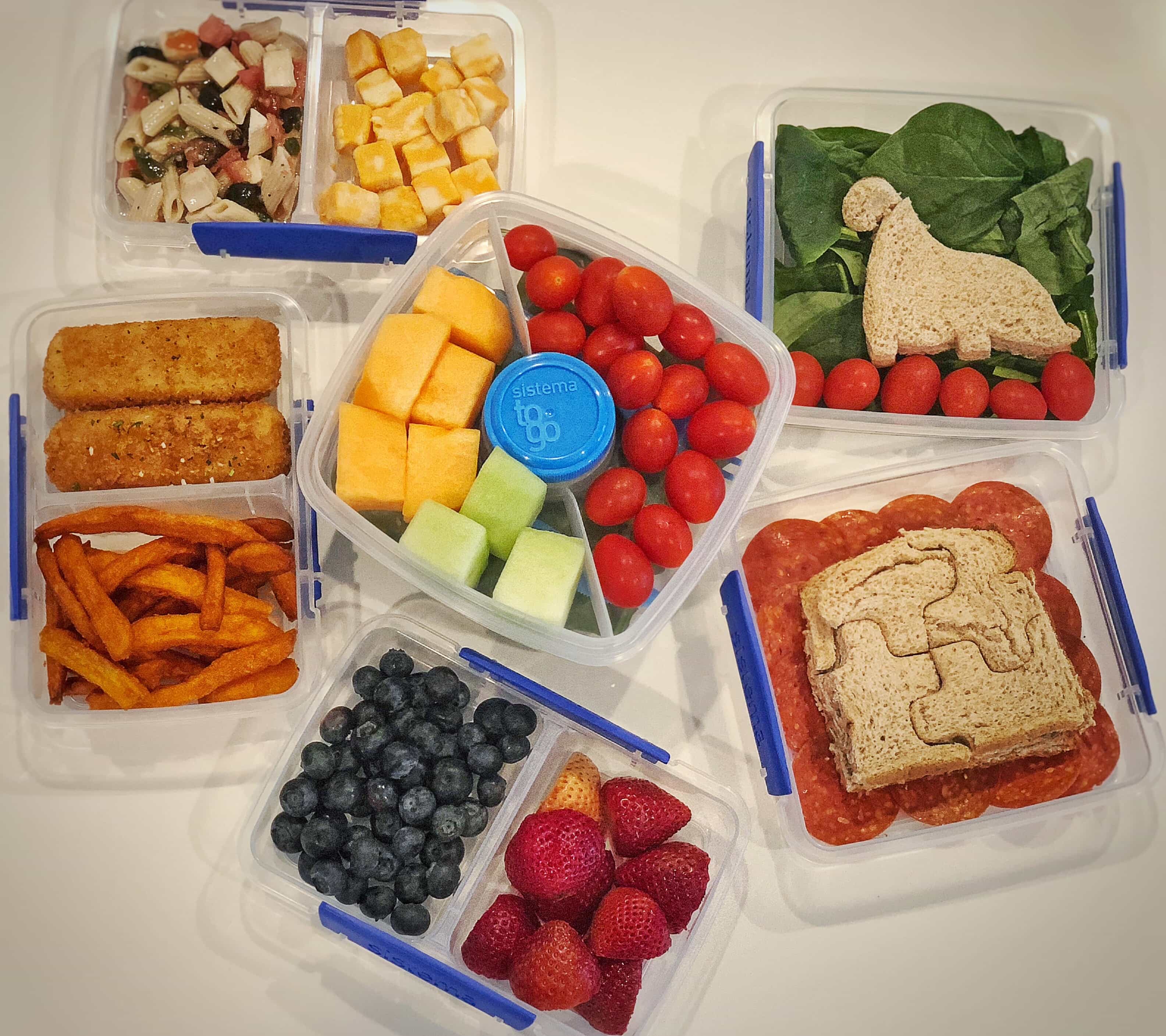 Kids Healthy Eating sistema to go containers