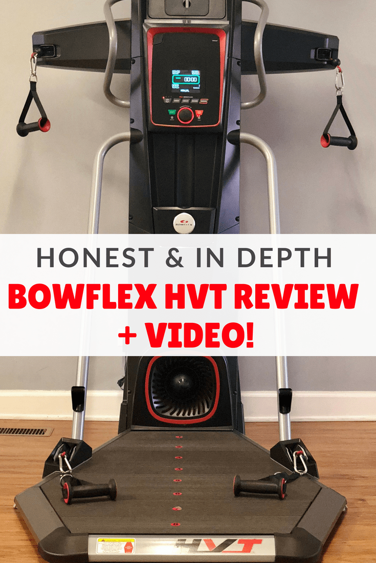 If you want to build a home gym but don't have a ton of space, you need to check out the Bowflex HVT plus! You can get a full body HIIT workout in less than 20 minutes, while the kids nap! #bowflex #homegym #fitmom