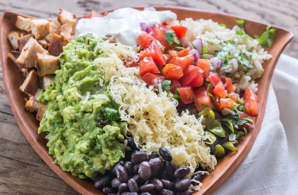 Chicken burrito bowl recipe