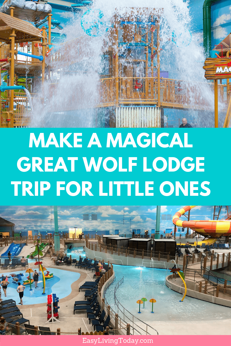 Great Wolf Lodge Illinois is a magical place for toddlers. Click to read about all the water & non-water activities they offer, food, tips and rooms! #GreatWolfLodge #Illinois #Chicago #Toddlers