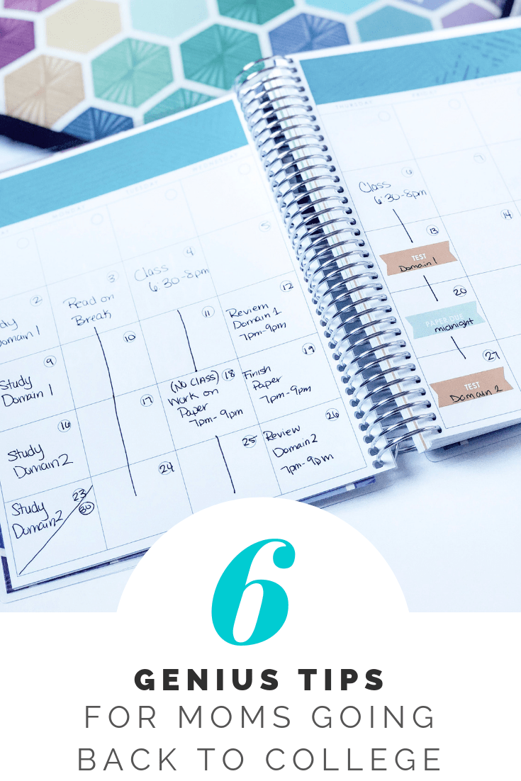 5 Genius Tips for Moms Going Back to College. All you need is organization and focus to make it through school while being a mom. These supplies will help with that! #backtoschool #backtocollege #momlife