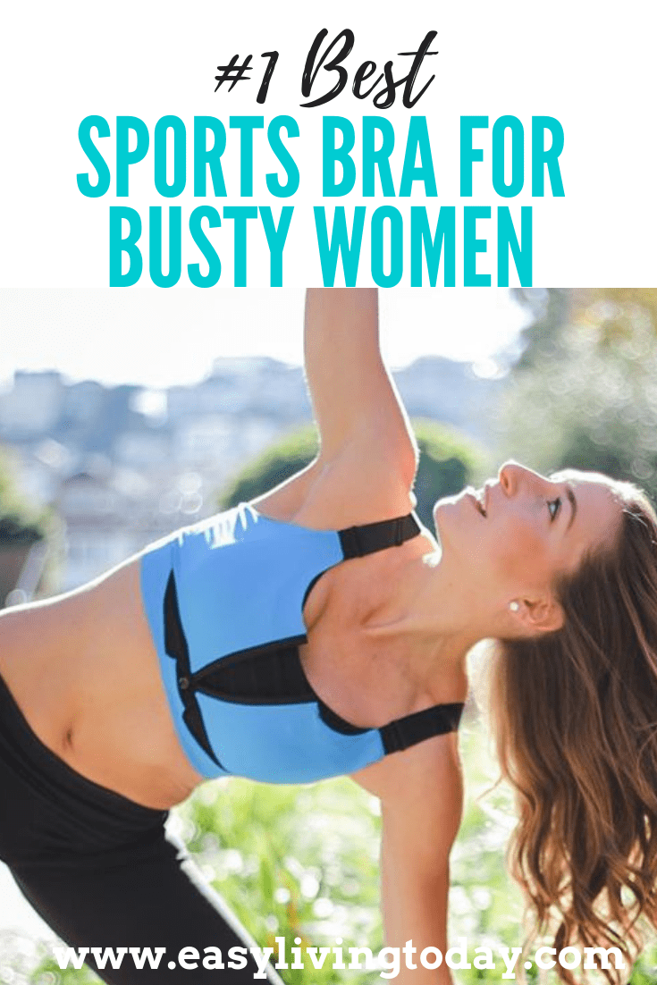 Not all sports bras are created equal, especially not for busty women! This is the best sports bra for large chests / breasts and big bust. They thought of everything! Great for high impact, running or weight lifting. #sportsbra #weightlossjourney #fitness