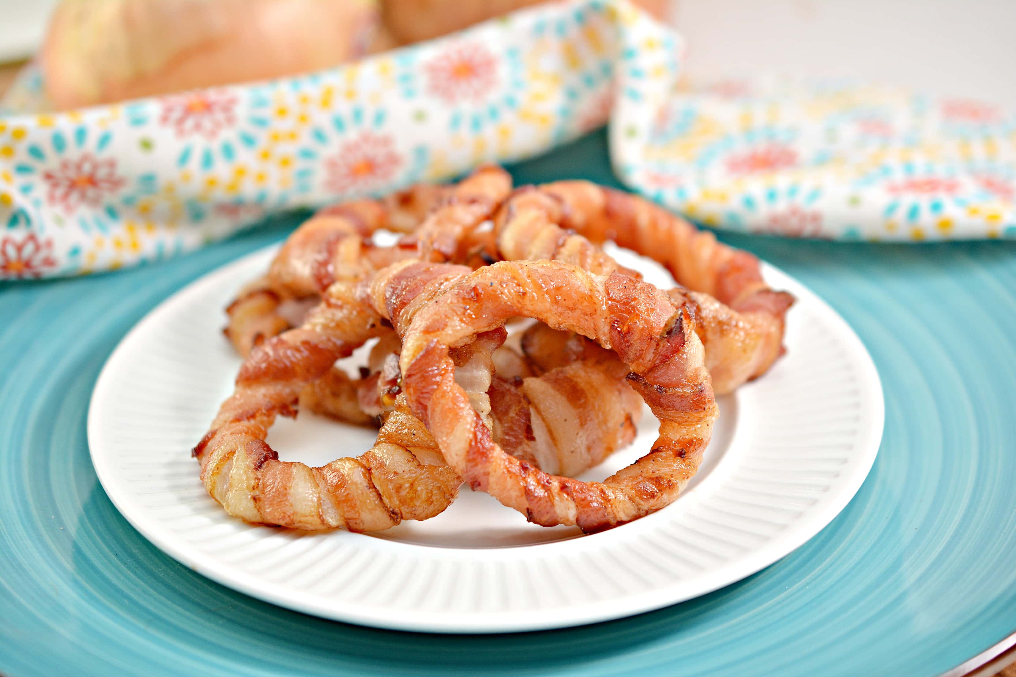 Keto Bacon Wrapped Onion Rings