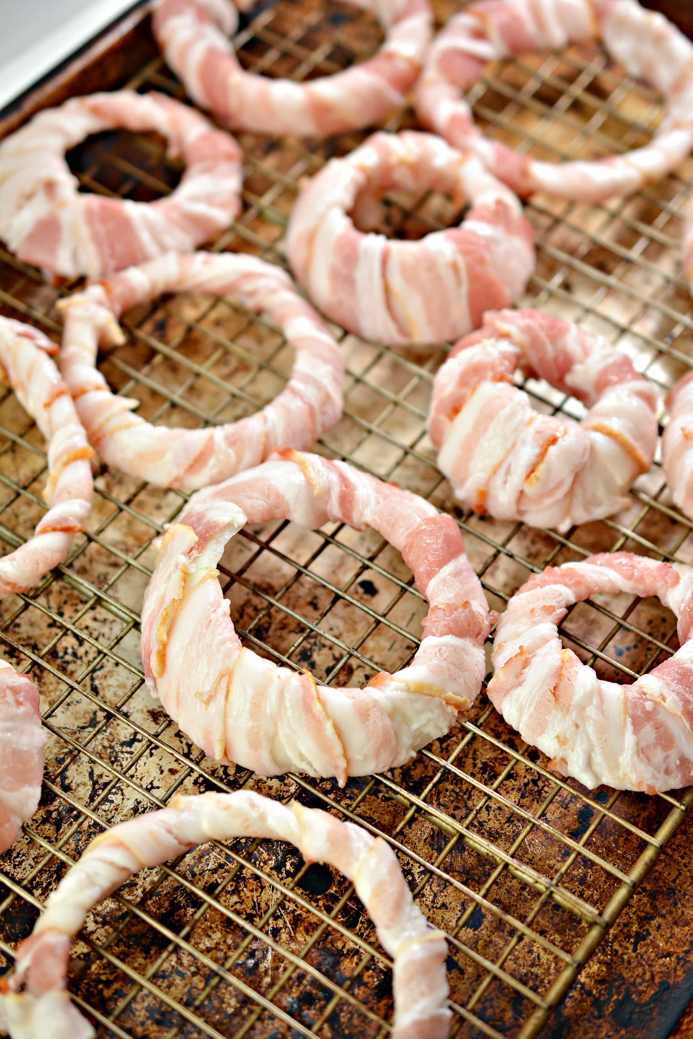 Keto Bacon Wrapped Onion Rings