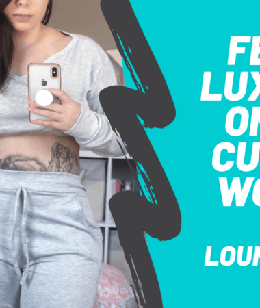 femme luxe try on for curvier women loungewear