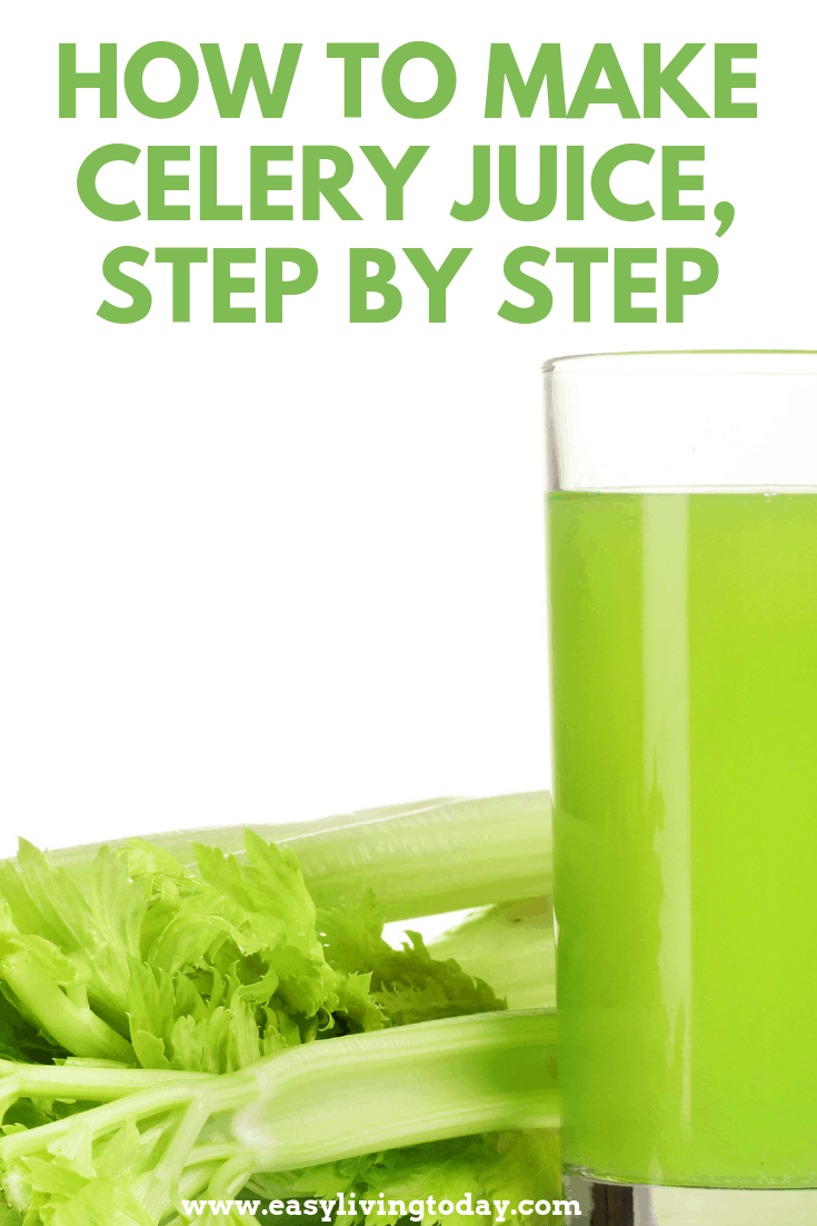 how to make celery juice easy step by step