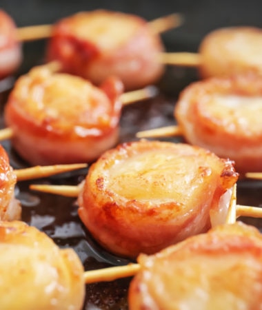 keto Bacon wrapped scallops