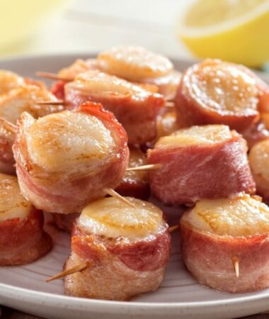 keto Bacon wrapped scallops