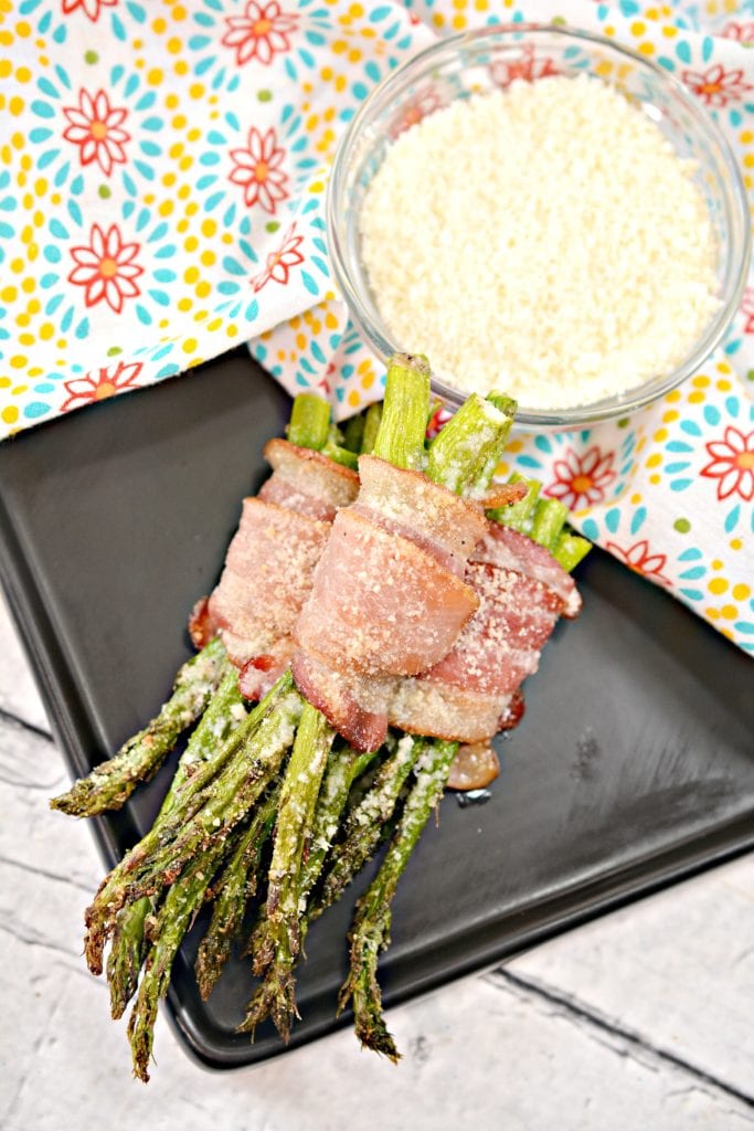 Air Fryer Keto Bacon Wrapped Asparagus
