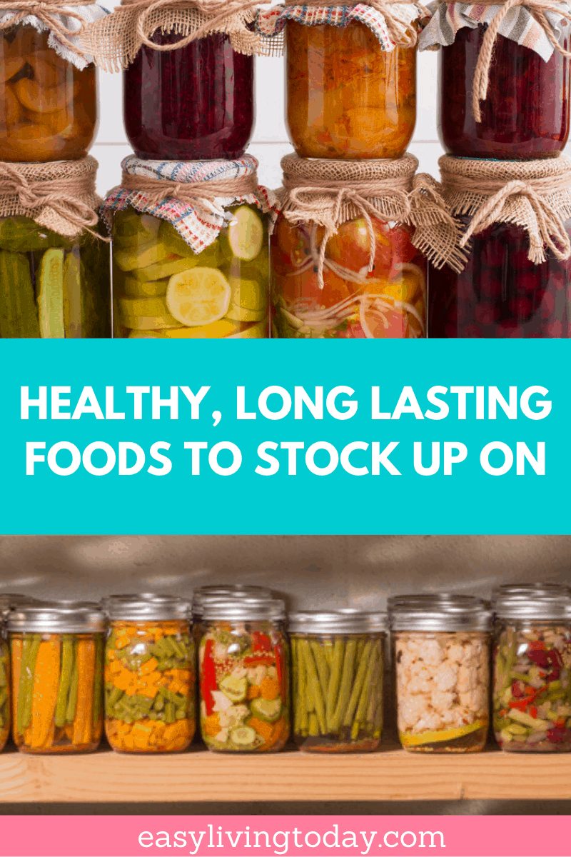 healthy long lasting foods to stock up on