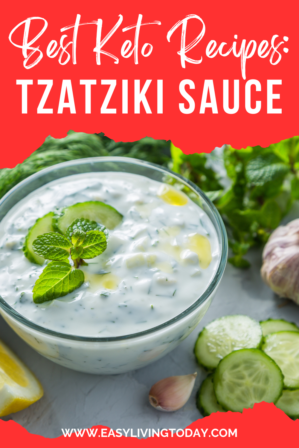 Best Keto Recipes easy tzatziki sauce