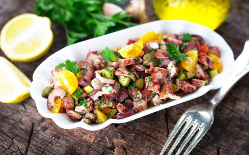 Healthy Keto Puerto Rican Octopus Salad Recipe