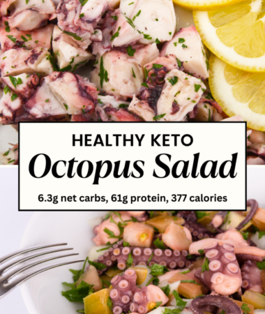 keto puerto rican octopus salad